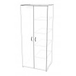 Wardrobe 2 door with Split hanging space and shelves